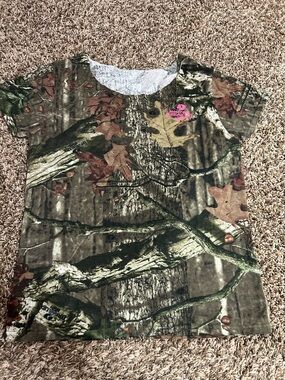 Real-tree' Camo Short Sleeve Tee - Brown/Green